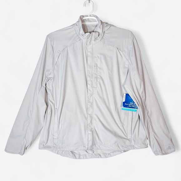 Coolibar NEW Verdon Packable UV Summer Jacket Men's XL‎ Gray UPF 50+ Lightweight - Picture 1 of 11